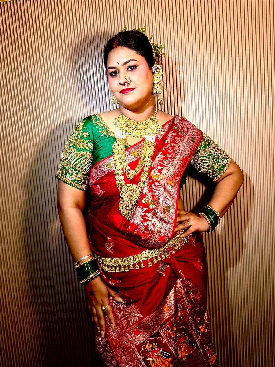 Koli bridal look with kamarbandh and maang tikka — Navi Mumbai