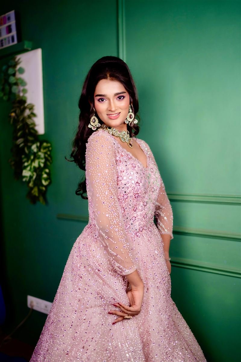 Engagement gown glam on Instagram — Maheshwari Makeovers