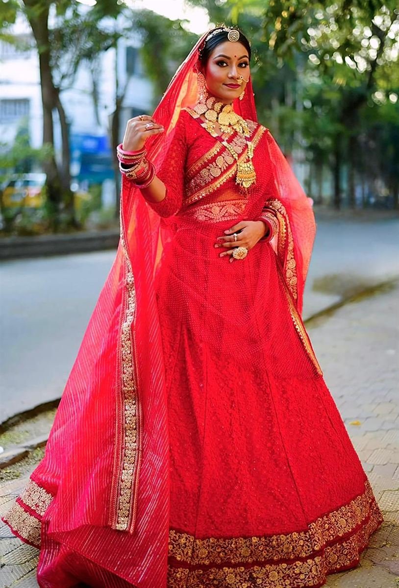 North Indian bridal makeup, traditional look — Vashi