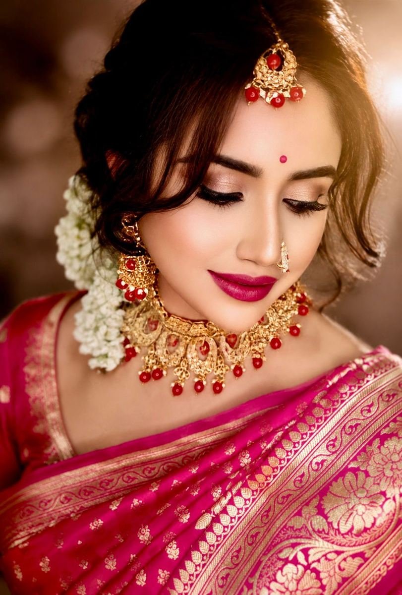 Reception makeup look